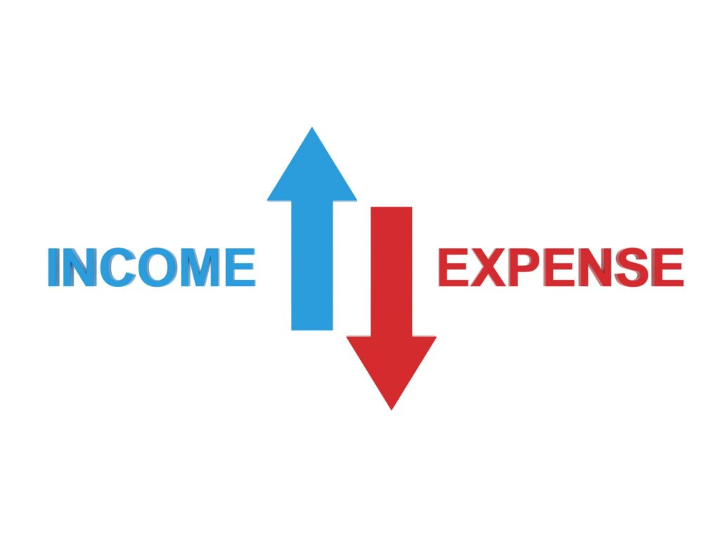 Income growth compared to expense reduction