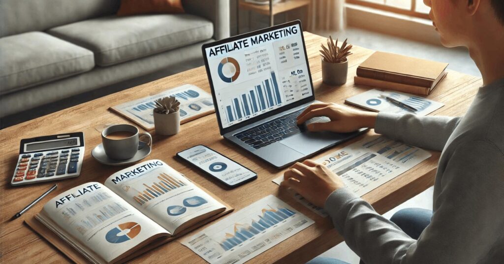 Affiliate marketing earnings dashboard